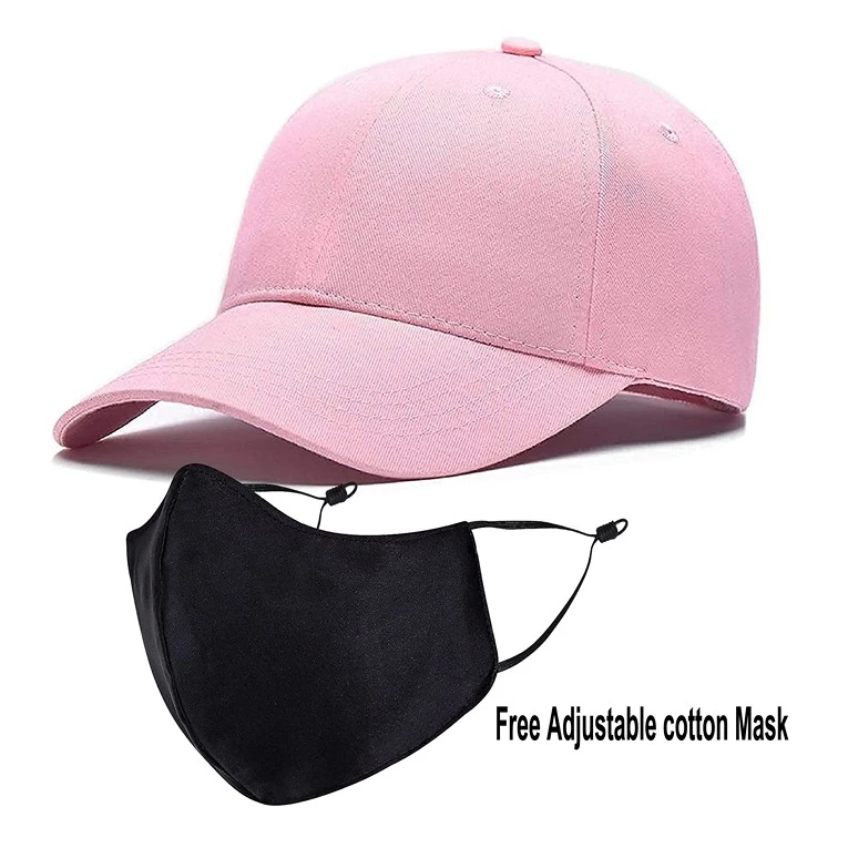 Latest-Solid-Cotton-Cap-With-Mask-Pink.jpg